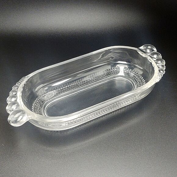 Vintage Duncan & Miller Oval Dessert Dish - Teardrop Pattern - Picture 1 of 4